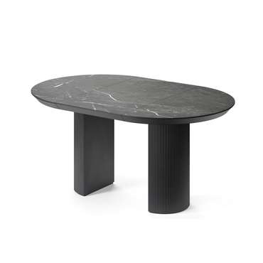 Обеденный стол раздвижной Вега М черного цвета