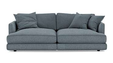 Прямой диван-кровать Ибица серого цвета