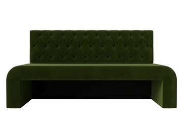 Прямой диван Кармен Люкс зеленого цвета