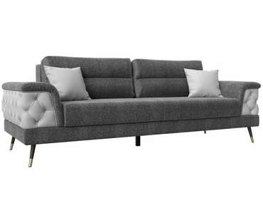  Прямой диван-кровать Лига 023 бело-серого цвета