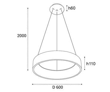 Подвесная люстра IT013-6026 white 3000K (алюминий, цвет белый)