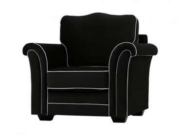 Кресло Sydney черного цвета с серым кантом 