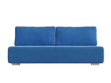 Прямой диван-кровать Уно голубого цвета