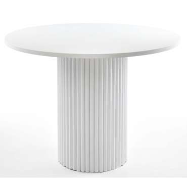 Обеденный стол Барел белого цвета