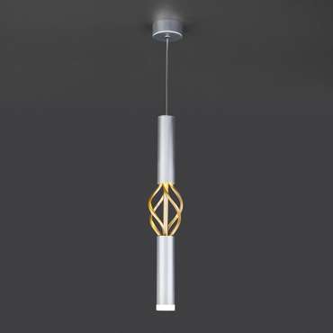 Подвесной светодиодный светильник 50191/1 LED матовое серебро/матовое золото Lance
