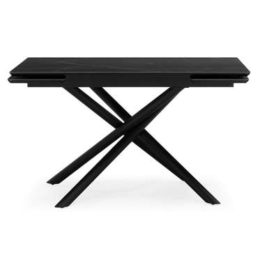 Раздвижной обеденный стол Мэриан 80х140 черного цвета
