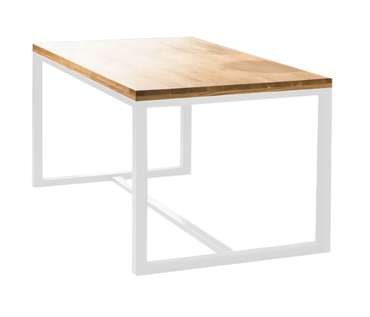 Обеденный стол Денвер бело-коричневого цвета