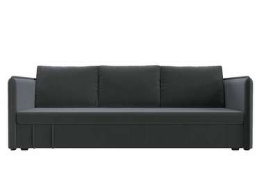Прямой диван-кровать Слим серого цвета