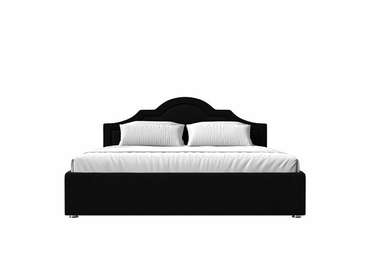Кровать Афина 200х200 черного цвета с подъемным механизмом 