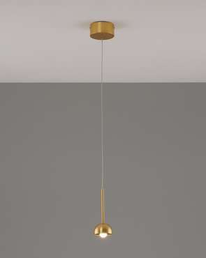 Подвесной светодиодный светильник Fiona золотого цвета