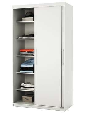 Шкаф-купе Эконом 100 белого цвета