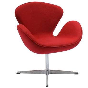 Кресло Swan красного цвета