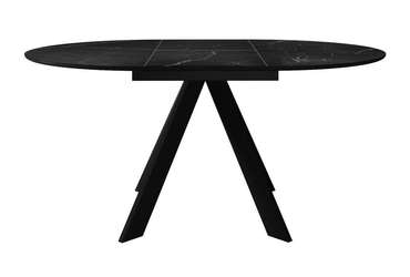 Раздвижной обеденный стол DikLine SKC110 черного цвета