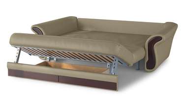 Диван-кровать Арес XL светло-коричневого цвета 