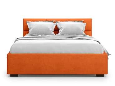 Кровать Bolsena 160х200 оранжевого цвета с подъемным механизмом 
