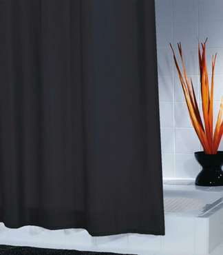 Штора для ванных комнат Madison 180х200 чёрного цвета