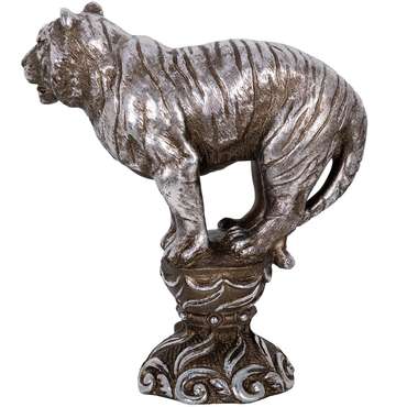 Статуэтка Тигр Мейнард серебряного цвета