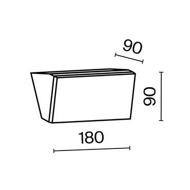 Настенный светильник (бра) Outdoor O436WL-L10GF3K Brick Outdoor