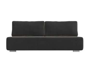 Прямой диван-кровать Уно серого цвета