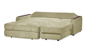 Угловой диван-кровать Гадар L песочного цвета