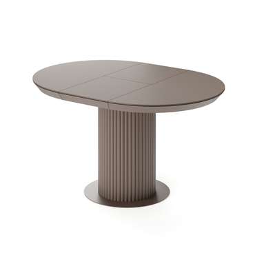 Раздвижной обеденный стол Фрах темно-коричневого цвета
