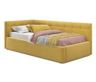 Кровать Bonna 90х200 желтого цвета с матрасом