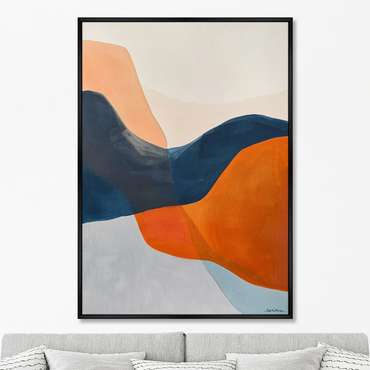 Репродукция картины на холсте Закат в спектре, No 2, 2025г.