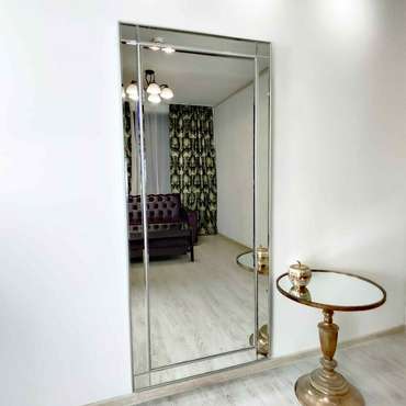 Настенное зеркало Vienna 80x180 серебряного цвета