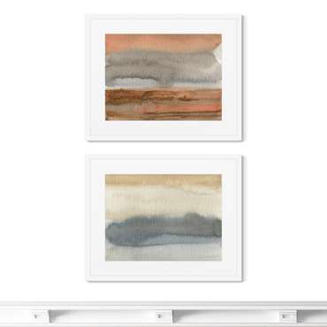 Набор из 2-х репродукций картин в раме Landscape colors, No6
