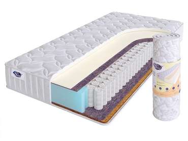 Матрас пружинный Joy Foam 90х190 белого цвета