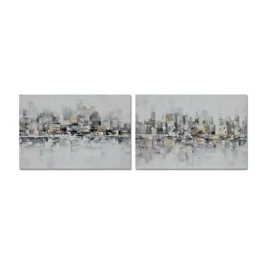 Картина 120 x 2,8 x 80 cm Абстракция Loft (2 штук)