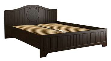 Кровать Монблан 160х200 темно-коричневого цвета