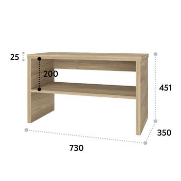 Тумба для обуви Т-12 блэквуд ячменный