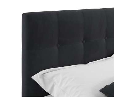 Кровать Selesta 90х200 с подъемным механизмом и матрасом  черного цвета