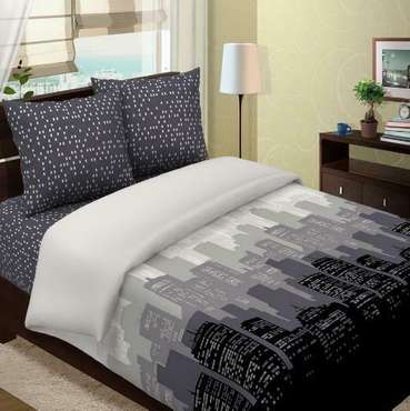 КПБ Традиция евро, 100 % хлопок, пл. 125 гр./кв.м. 'Манхеттен'