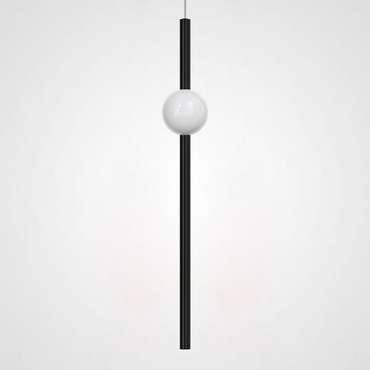 Подвесной светодиодный светильник Broom Orion Globe Light L черно-белого цвета