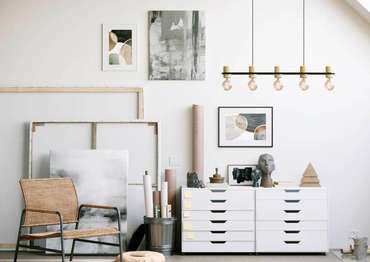 Подвесная люстра Chieveley 43541 (металл, цвет черный)