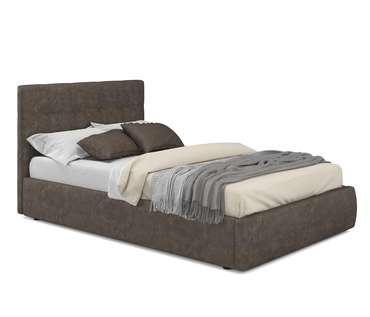 Кровать Selesta 120х200 коричневого цвета с подъемным механизмом и матрасом  
