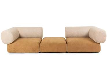 Модульный диван Trevi коричнево-бежевого цвета
