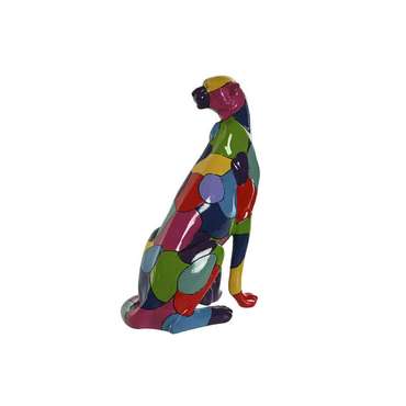 Декоративная фигура Разноцветный Пантера 25 x 18 x 41 cm