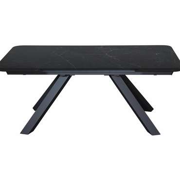 Раздвижной обеденный стол Anik черного цвета