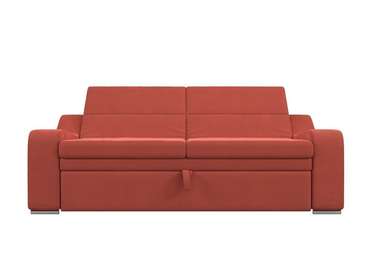 Прямой диван-кровать Медиус кораллового цвета