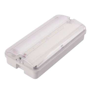 Накладной светильник ULW-K25B 6W/4000K/EMG IP65 WHITE (пластик, цвет прозрачный)