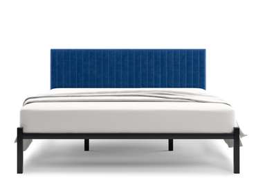 Кровать Лофт Mellisa Steccato 180х200 темно-синего цвета без подъемного механизма