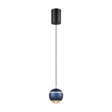 Подвесной светодиодный светильник Ebba черно-синего цвета