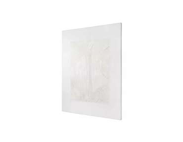 Фактурное панно Textured White 75х100 белого цвета