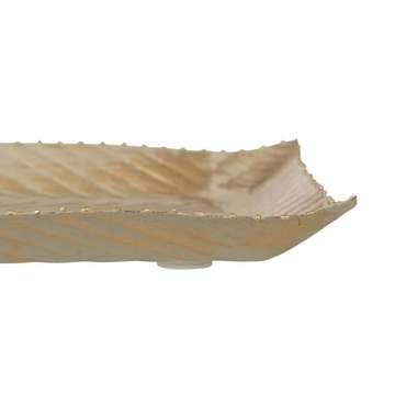 Поднос Бежевый Позолоченный 30 x 19 x 2 cm