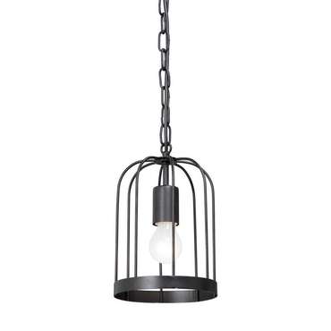 Подвесной светильник с плафоном из металла черного цвета