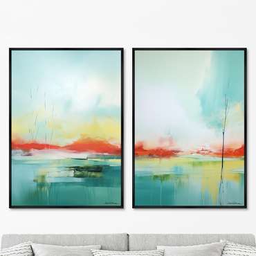 Набор из двух репродукций картин Landscape Collection, Awakening, 2024г.