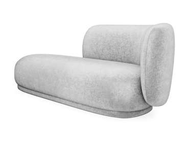 Кушетка-диван Lucca светло-серого цвета правая